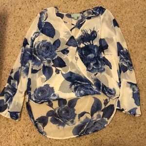 Veronica M. long sleeve dress shirt size Medium